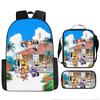 One Piece Luffy One Piece Schultasche Sauron Rucksack Schüler Nautischer König Rucksack Umhängetasche Federmäppchen Set