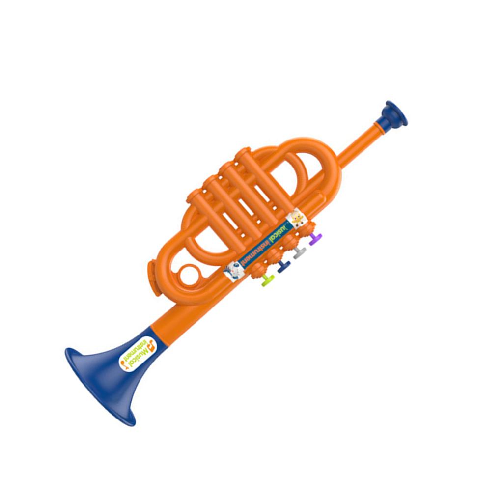 Realistisk Barne Trompet Leke Musikkinstrument Leke for Barn Musikkinteresse Utvikling Trygg Pedagogisk Leke for Barn