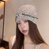 Ethnic Style Bohemian Beanies Hat Coldproof Jacquard Woolen Hat Fashion Beaded Fringed Cap  Female