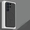 Matný magnetický kryt na telefon z tekutého silikonu pro Samsung Galaxy S25 S24 Ultra S23 S22 Plus S21 FE pro kryt pro bezdrátové nabíjení Magsafe