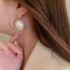 Vintage Style Large Pearl Earrings, High-End And Cool Style Earrings, Exaggerated And Versatile Earrings For Women