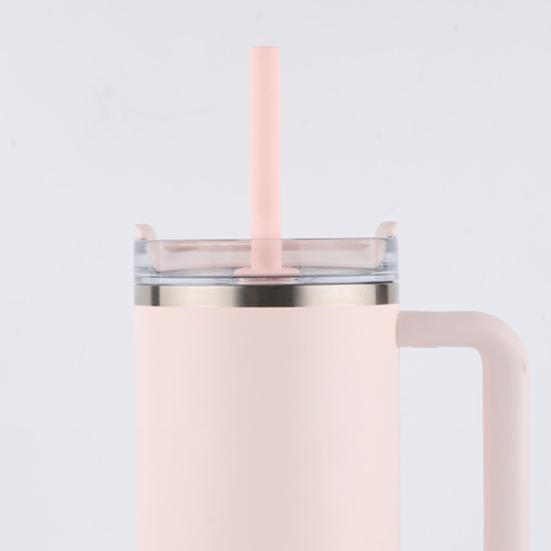 1 Set Silicone Straw Universal Heat Resistant Long Straws Durable Reusable Straw Nozzle for 30oz And 40oz Cups