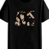 Monochrome Women's Facial and Hair Printed T Shirt, Artistic Inspiration Men's T Shirt, Summer New Casual T Shirt