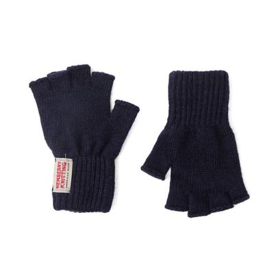 NEWBERRY KNITTING Fingerless Gloves - Navy