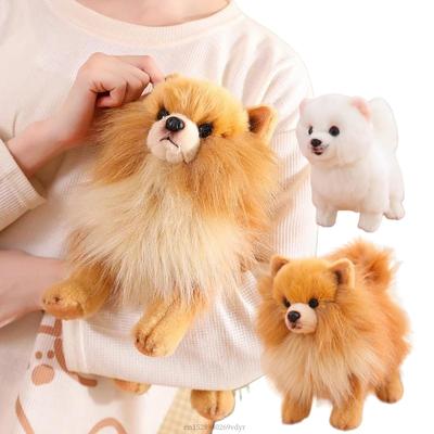 High Quality Premium Simulation Pomeranian Dog Plush Toy Cute Stuffed Animals  Puppy Plushies Doll Cartoon Soft Kids Toys Gifts