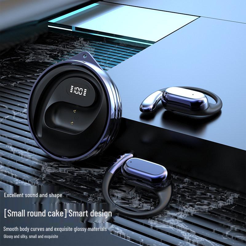 2026 Model Wireless Open-Ear Bone Conduction Sports Headphones: Comfortable, Long-Wear In-Ear Ear-Hook Design for Running