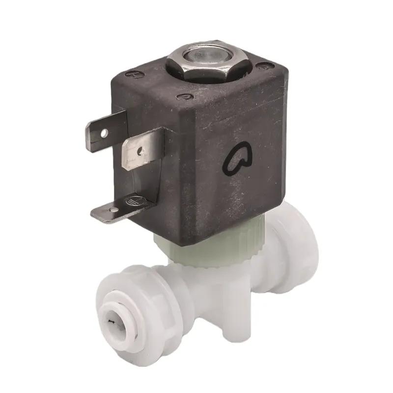 Solenoidový ventil Jiayin JYZ-3 DC12V s 1/4" rozhraním, tlak 0,2-1,0 MPa, je vhodný pro použití v zařízeních, jako jsou kávovary
