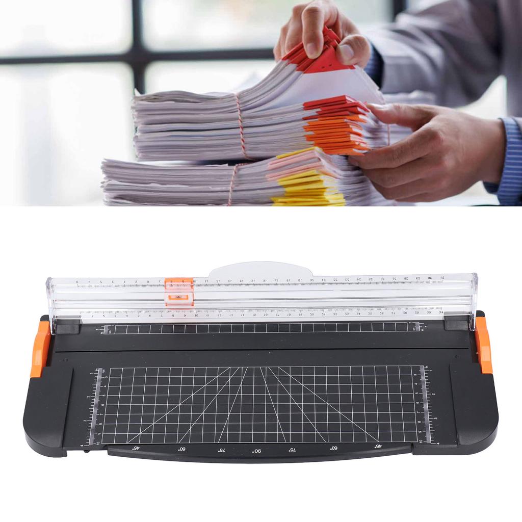 Papierschneider, 12 Zoll, Büro-Trimmer, Bastel- und Scrapbooking-Werkzeug mit seitlichem Sicherheitslineal