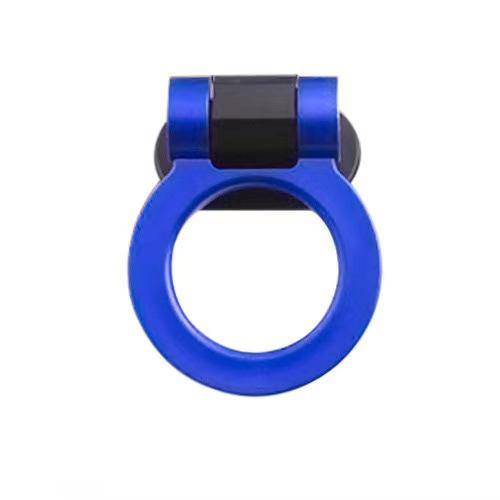 Car Front and Rear Trailer Hook Stickers ABS Adhesive Non-destructive Tow Hook Anti-real Racing Ring Vehicle Tow Towing Hook Set