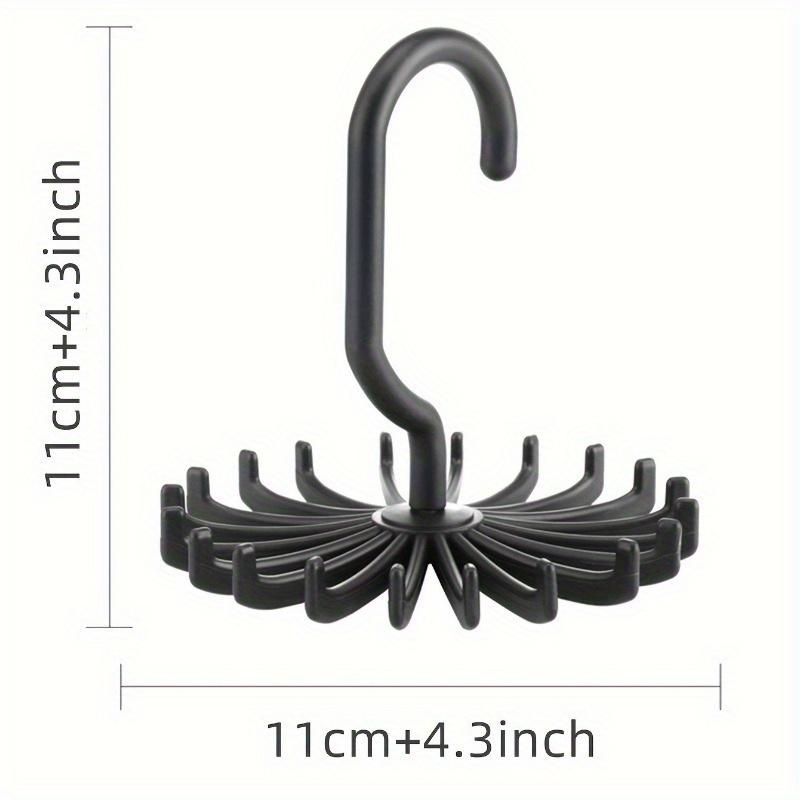 1pc Rotating Scarf and Tie Hanger, Anti Slip Plastic Multifunctional Accessory Hanger