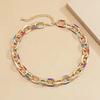 Metal Steampunk Lock Choker Necklace Bohemian Style Chunky Chains Choker  Girls