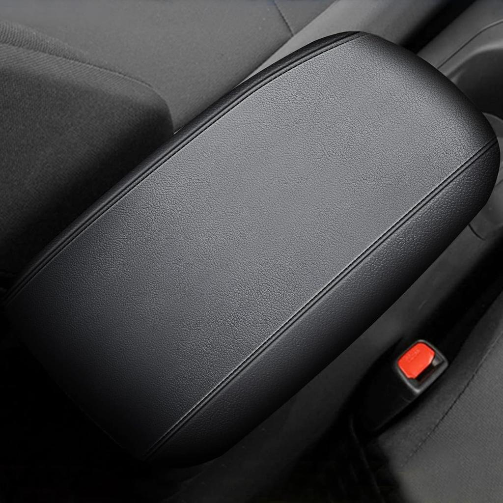 AOMSAZTO Leather Center Console Armrest Cover for - Corolla Toyota Black