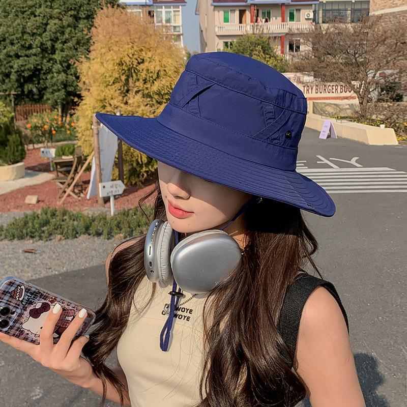 9230 summer big brim sun hat spring and autumn outdoor mountaineering fishing hat female sunshade breathable bucket hat