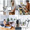 KUXIU Tablet Sleeping Tablet Sturdy Aluminum iPad Stand Up to 60cm Height 5 Angle Compatible with inch and Kindles Arm, Stand, Arm, Adjustment, 360°
