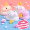 Jucărie squishy hamster cu brânză Decor drăguț de birou Funny Stres Reliever Jucării de decompresie Fidget pentru adolescenți Cadouri pentru copii