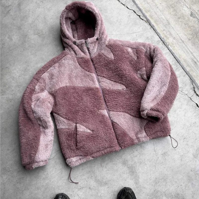 Moda High Street Y2K Uomo Donna Patch Retro Felpa con Zip Primavera Autunno Donna Cashmere Larga Casual Giacca
