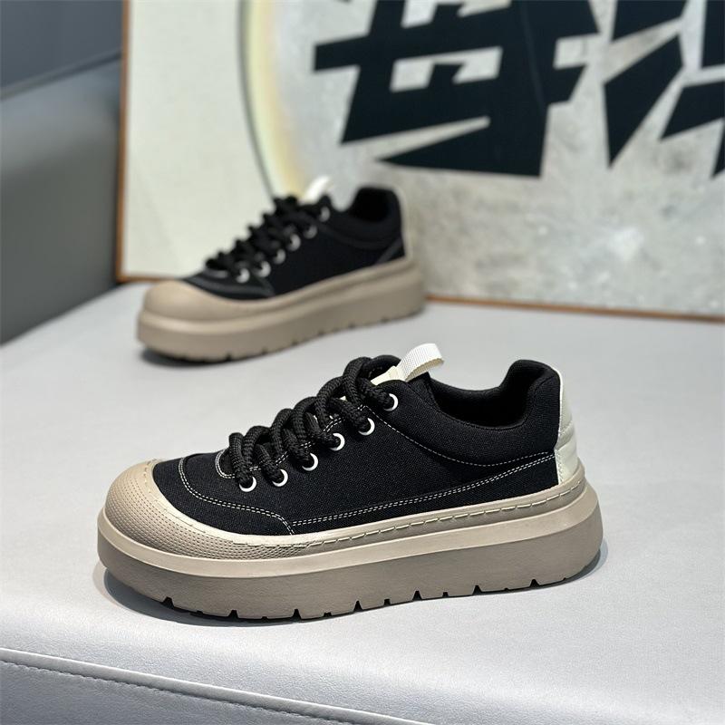 Spring new low-top cloth comfortable casual soft-soled lace-up shoes xs