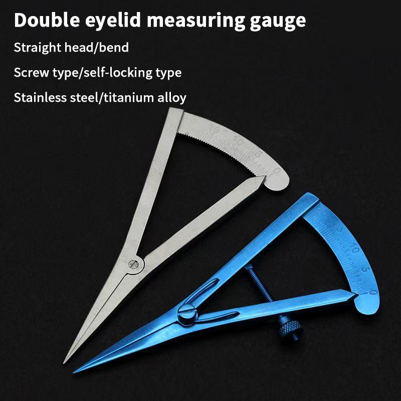 Double Eyelid Surgical Tool - Buried Thread Positioning & Medical Compass Ruler for Precision Measuring