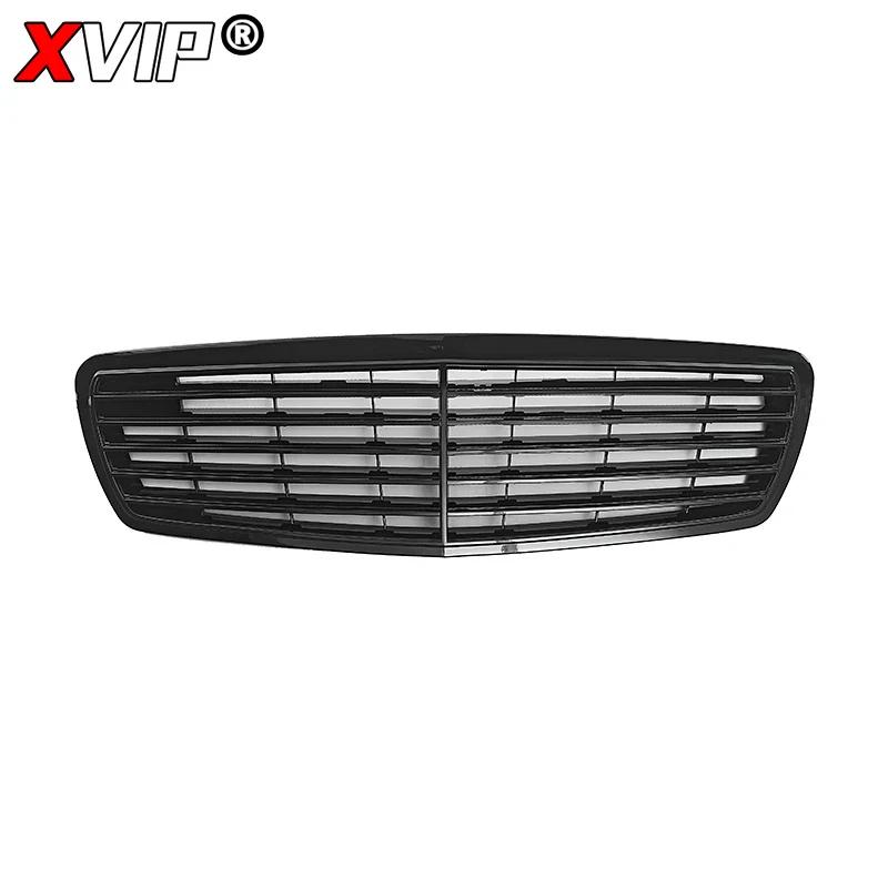 XVIP Chrome Black GTR Style Upper Grille For Mercedes Benz E-Class W211 E320 E350 E55 AMG 2003-06 Racing Grilles Car Accessories