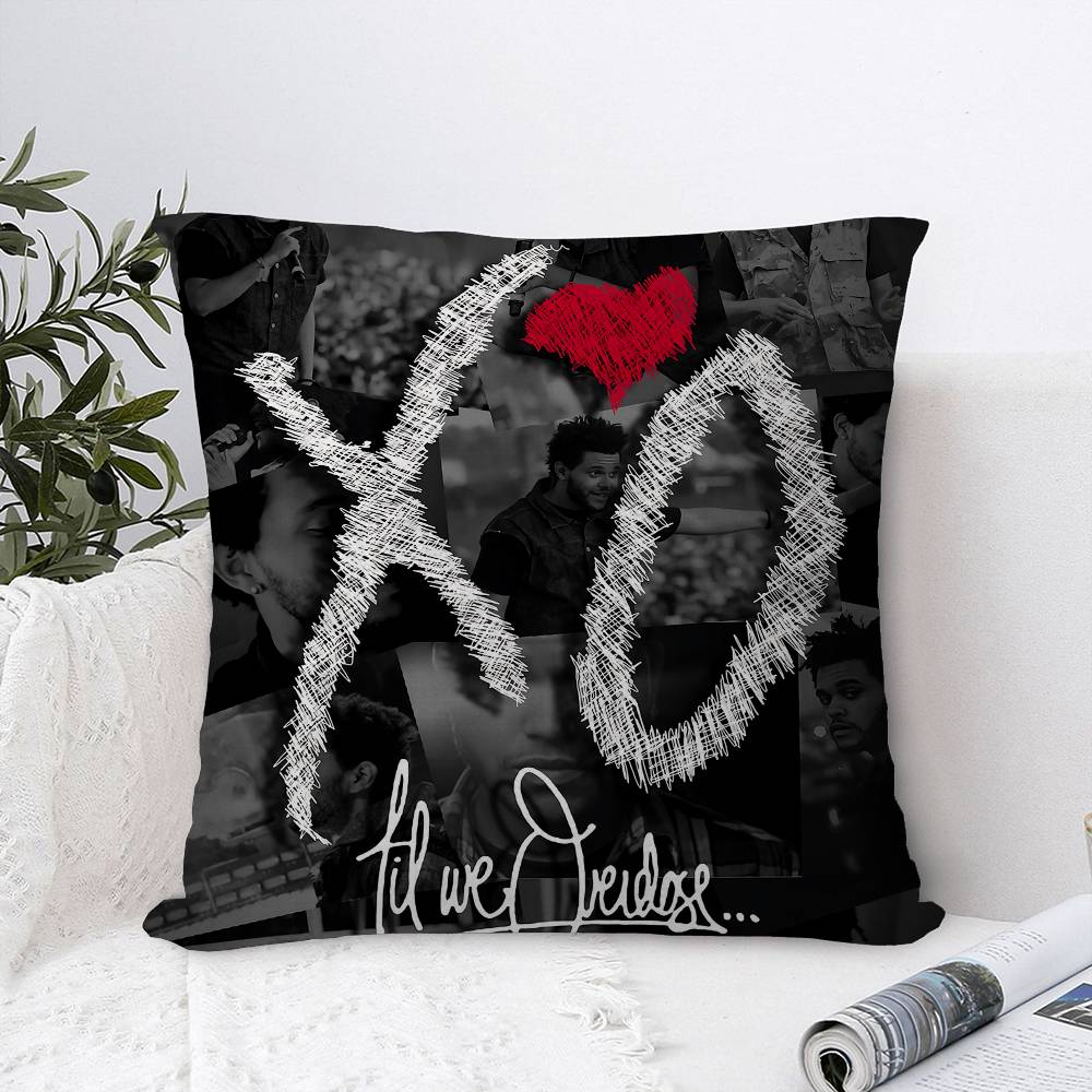 Pop Singer T-The W-Weeknd Pillow Cover For Bedroom Room And Living Room Sofa Decorative Cushion Cover