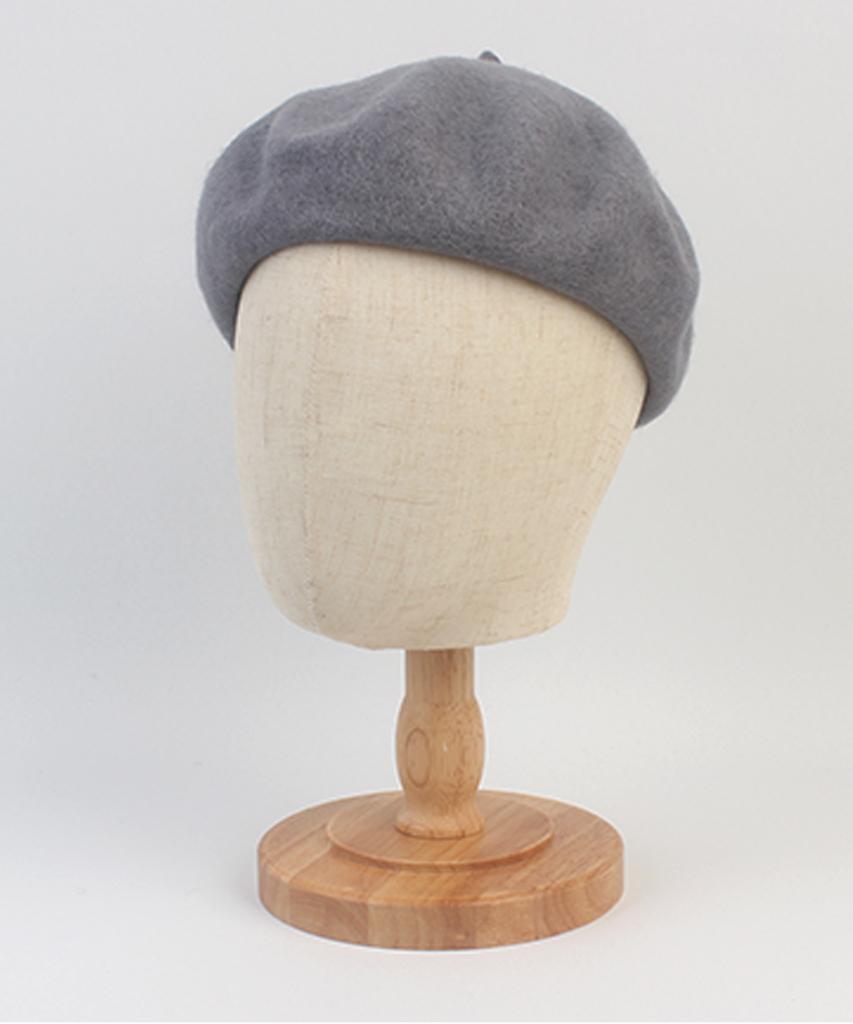 Yunibeosyeolkemiseuteuli Wool Gray Bending Beret Wool Beret