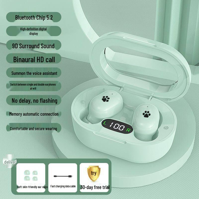 Mini Bluetooth Earphones 2025 with Noise Reduction, High Sound Quality, and Long Battery Life - Compatible with Huawei, Apple, Xiaomi