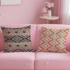 Classic Pattern Native Fabric Pattern Cushion Cover Soft & Easy-Wash Pillow Case – Versatile for Couch, Bed, Travel and Office