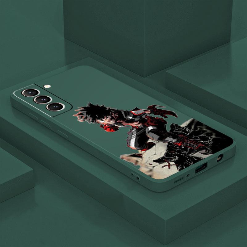 Anime My Hero Academia Case for Samsung Galaxy S8 Note 20 Ultra 5G S9 S21 S10 Plus S20 FE S22 Ultra Matte Liquid Silicone Funda