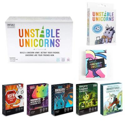 Unicorn-Themed English Family Party Card Game