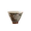 Lotus Graphic Ge Kiln Ceramic Tea Cup Hand-painted Tea Tasting Cups Kung Fu Tea Cup  Tea Making