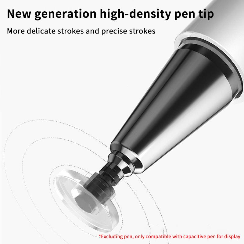 

Universal Transparent Disc Stylus Nano Silicone Replacement Nibs For Ipad Universal Capacitive Touch Pencil серебряный