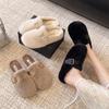 Women's Slippers 2026 Winter Comfortable Plush Warm Casual Slippers Outdoor Fashionable Plush Women's Shoes Pantuflas Mujer