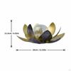 Solar Light Outdoor Decor Crackle Globe Glass Lantern Home Petal Flower Waterproof for Yard