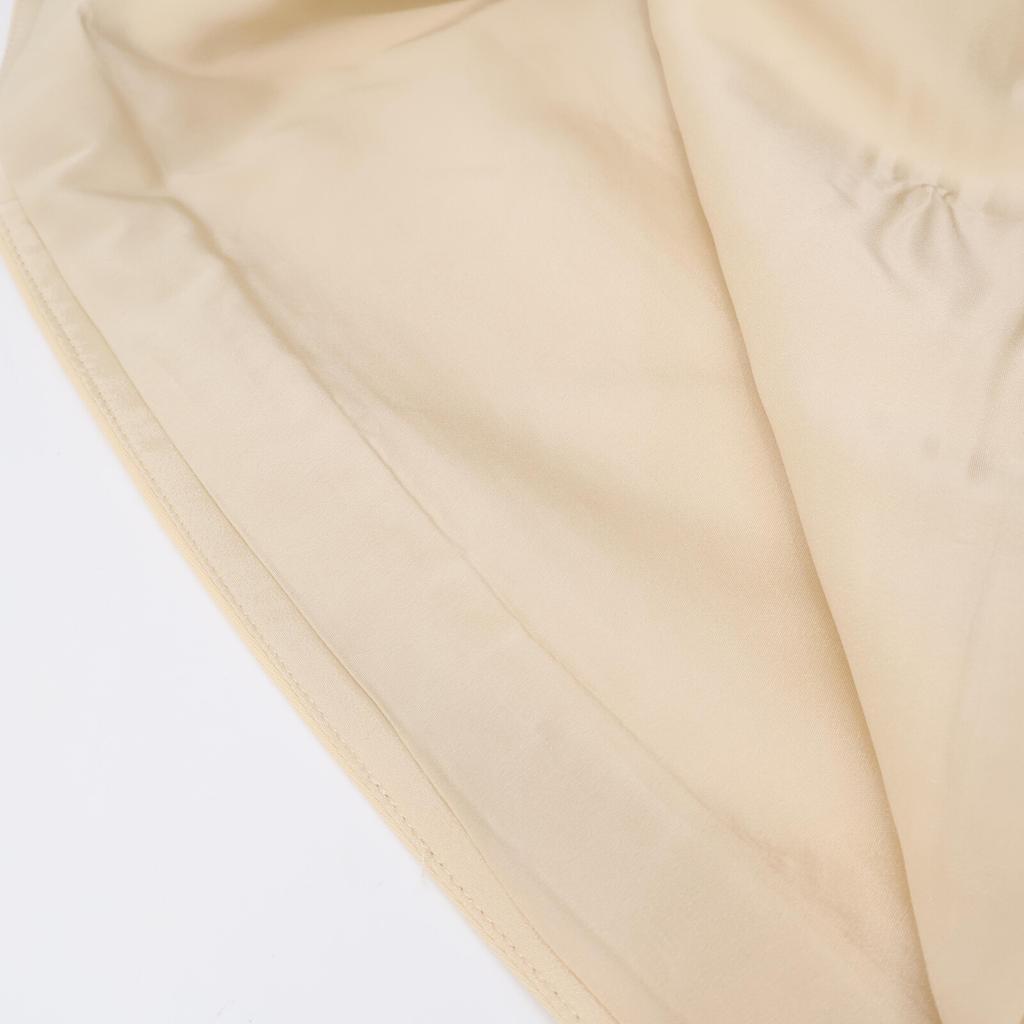 GUCCI 448613 ZHM88 Beige Wool x Silk Grosgrain Web A-line Medium Skirt skirt 38 creamUsed