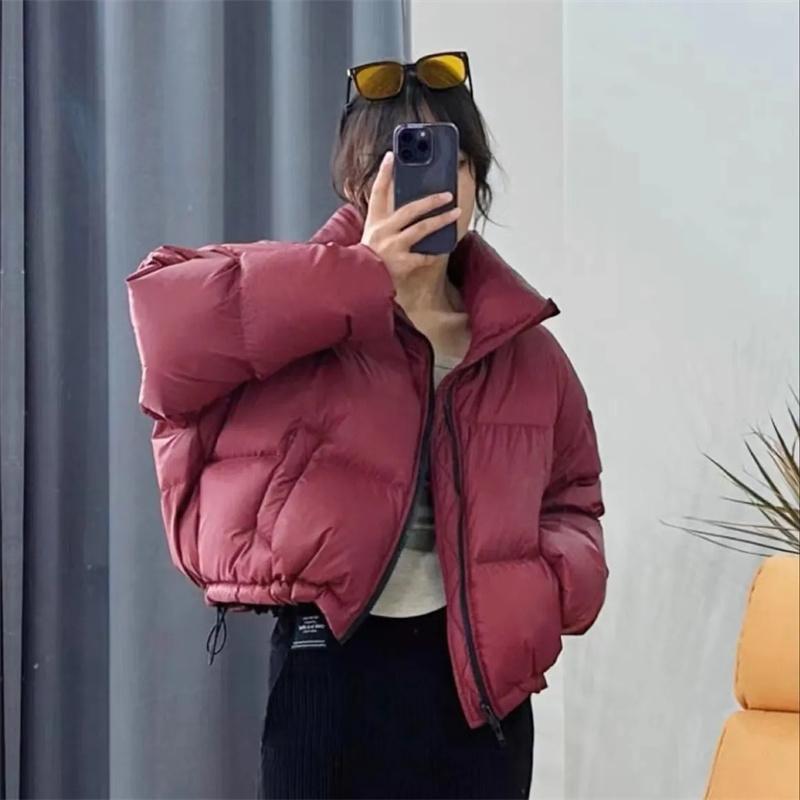 

Корейская версия короткие парки женские корейские модные толстые милые молнии длинные зимние сохраняющие тепло пальто куртка универсальные XS вино красного