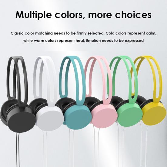 Powerful Bass Bursts Large Compatibility High Fidelity Noise Reduction Music Game Call Plug And Play 3.5mm Interface Wired Headset for Computer Gaming