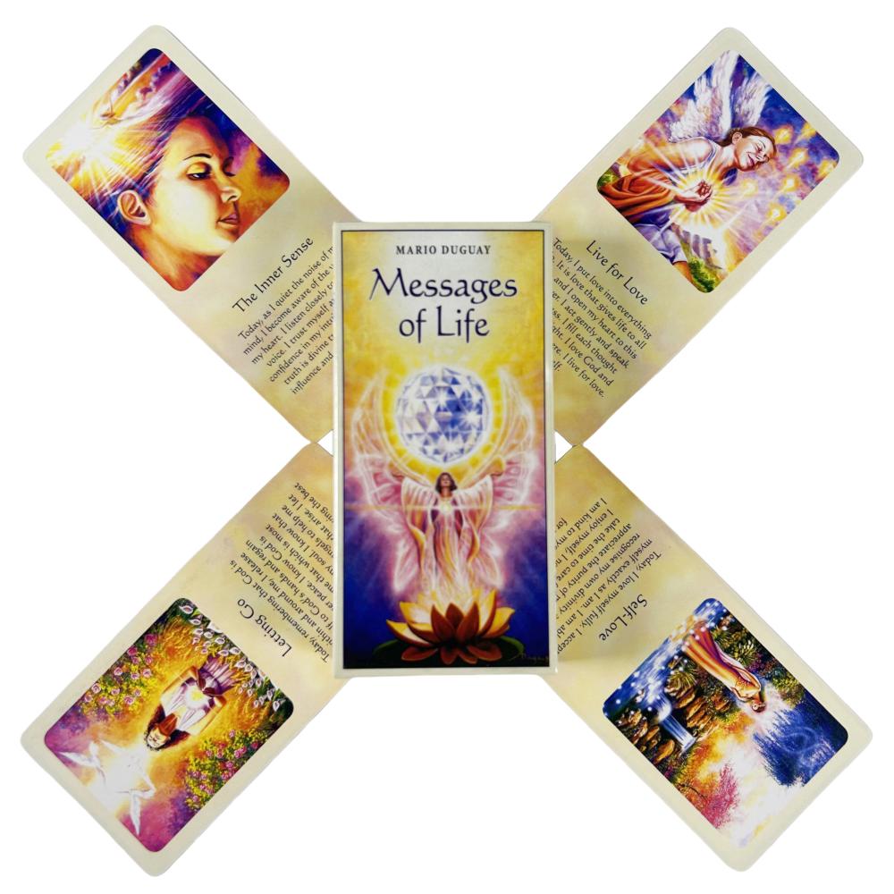 Messages of Life Oracle Cards A 54 English Visions Divination Edition Deck Board Games Tarot For Party Playing