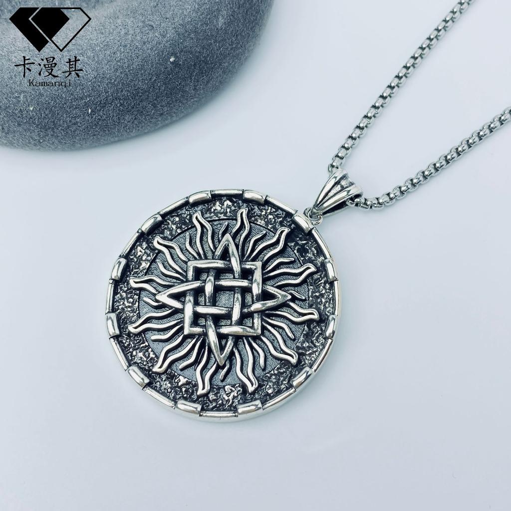 Viking Heavy Craft Necklace Minimalist Sweater Chain Pendant for Men Women Unisex Jewelry Gift