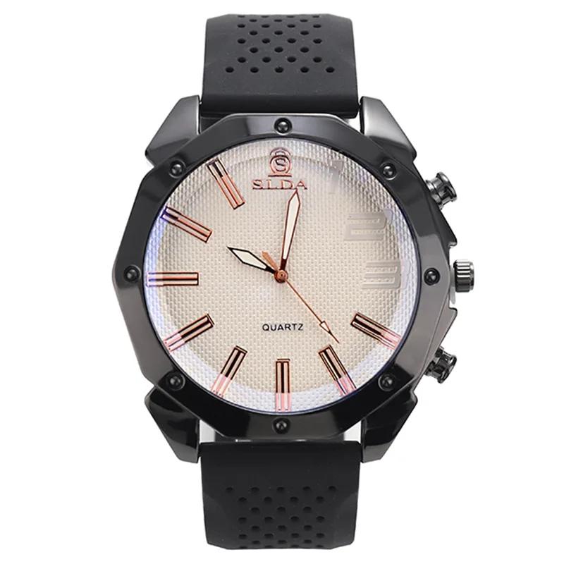 Original Classic Man Watch Silicone Tape Quartz Watch Style Simple Men's Genuine Quartz Watch for Gift Any Scene