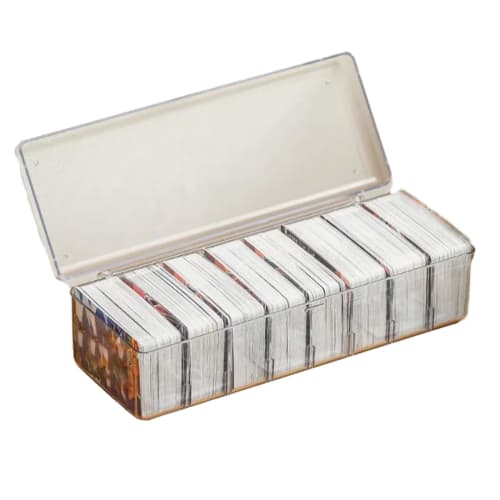 Portable Trading Card Storage Box Plastic Card Divider Box Large Capacity Card Case Container Game Card Organizer