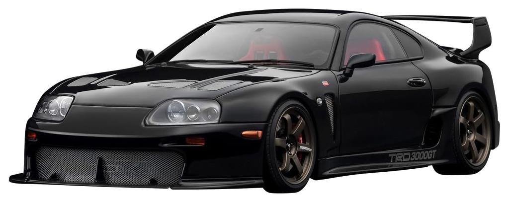 Ignition Model Scale Toyota Supra TRD 3000GT Black Finished Product IG3599 TK.Company 1/18 (A80)