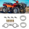 Exhaust Muffler Gasket Seal Spring Rebuild Kit For Polaris 5811511 3610047 Bolt Gasket Donut Seals Spring Accessories
