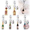 Charms Beads Original Copper Red Wine Champagne Whiskey Glass Coffee Cup Pendants Fit Bracelet Bangle Necklace Diy Jewelry