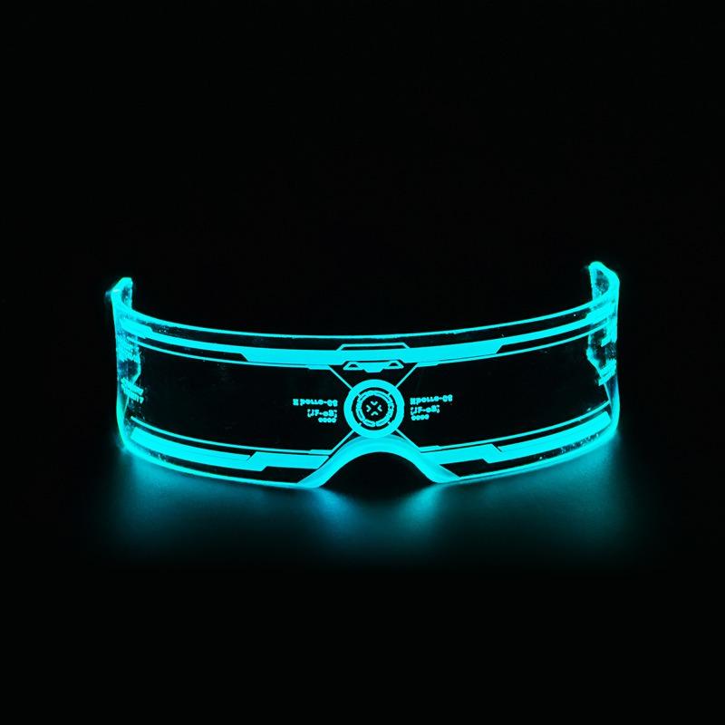 Punk Gypsy Technologie LED leuchtende Brille Elektrisch Musikfestival Blitz KTV Bar Party Brille