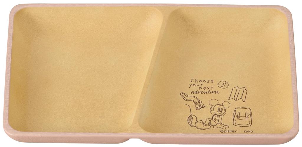 Kano Disney Adventure Antibacterial Square 24 x 15 74447 Mickey's Plate, cm, Pink,