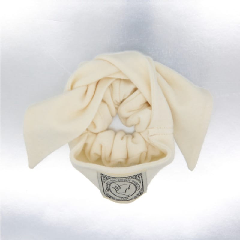 

ne Angora Knit Twilly Scrunchie (ivory) IVORY