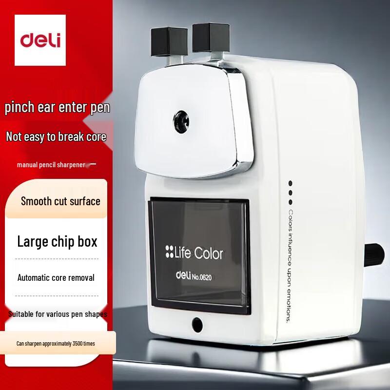 Deli Manual Metal Pencil Sharpener