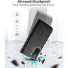 Coque portefeuille - Samsung - Galaxy S22 Plus - Cuir PU noir - Semi-rigide - Doublure microfibre