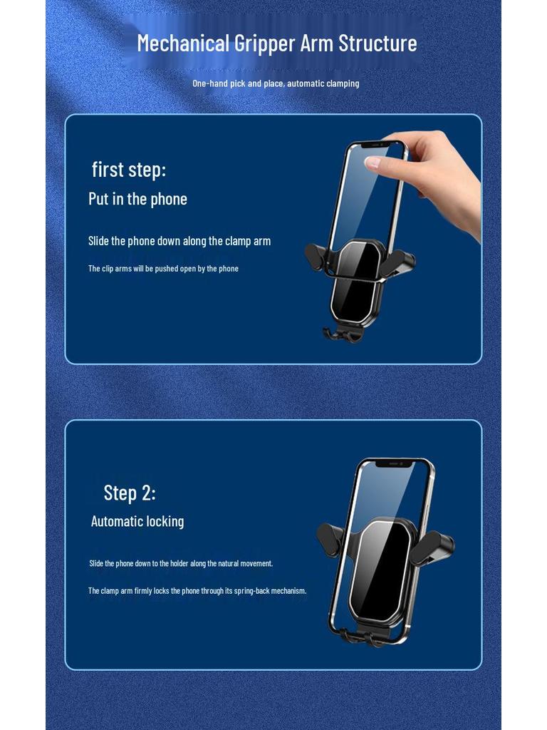 Shun Wang Car Air Vent Phone Holder with Extended Hook for Universal Navigation Support