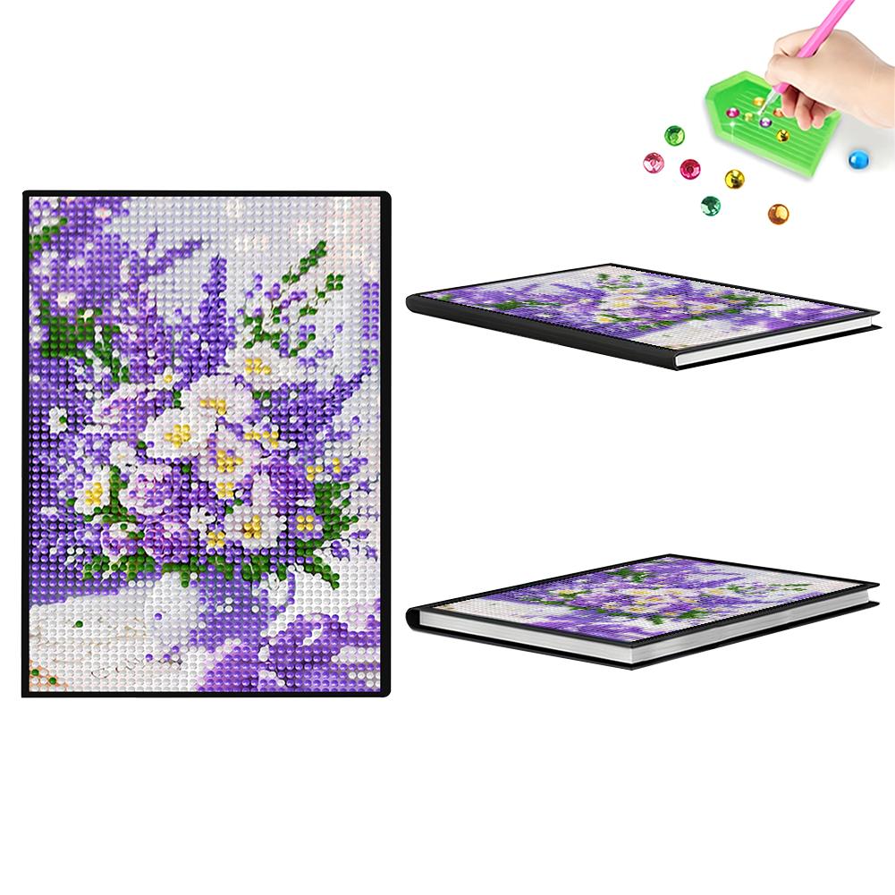 DIY 5D Diamond Painting Diary Book Diamond Art Painting Notebook Kit Crystal Notepad Sketchbook for Birthdays Or Christmas Gifts